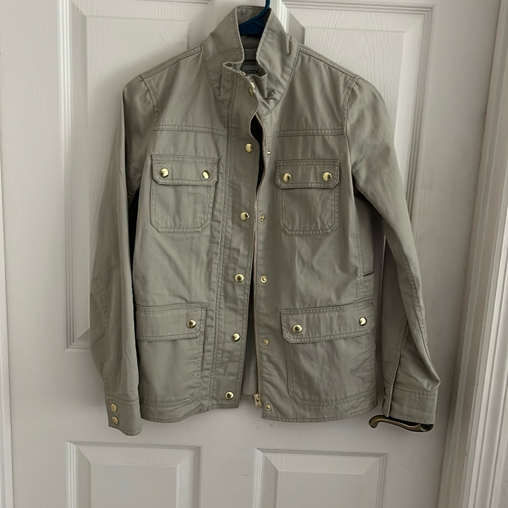 J. Crew Resin-coated Twill Field Jacket